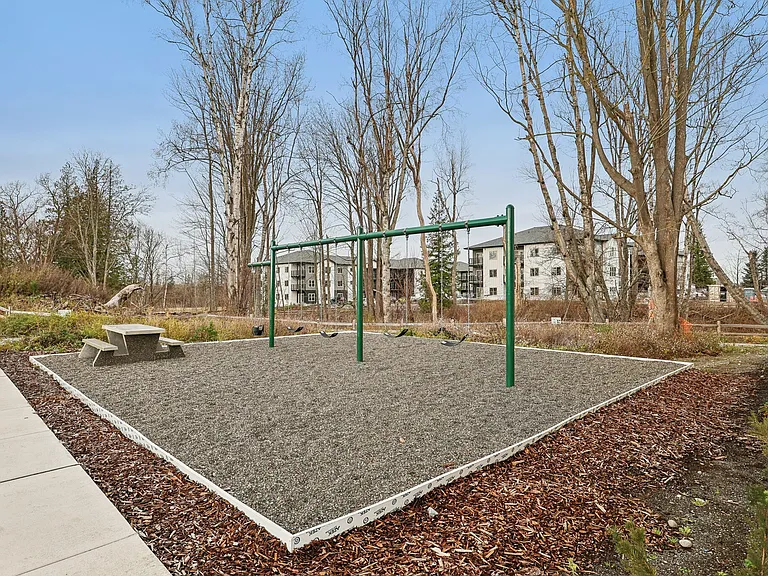 Swing sets and a playground