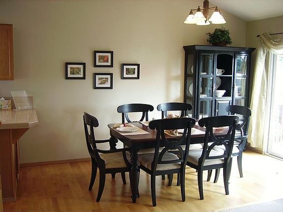 Dining Room with hardwood floors.