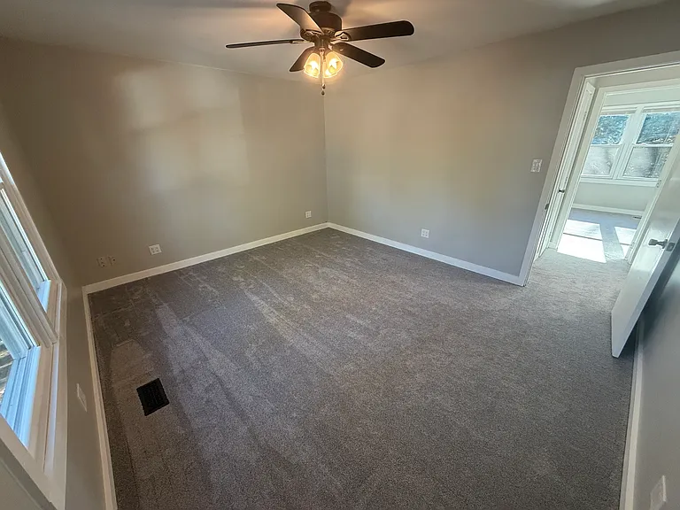 Front bedroom view from walk-in closet
LED lights, plenty of outlets
Lots of sunlight throughout