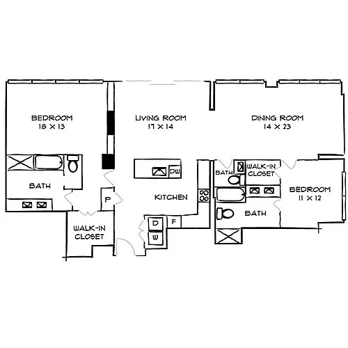 Floor plan Beaux Penthouse