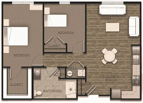 Floor plan 2 Bedroom