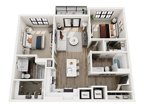 Floor plan B1-A