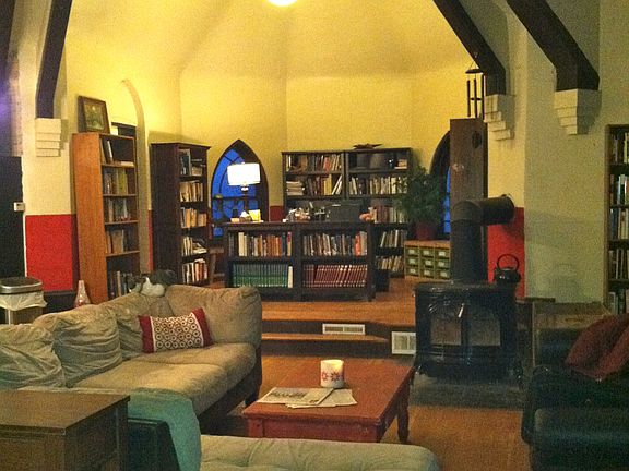 Main floor - living & office