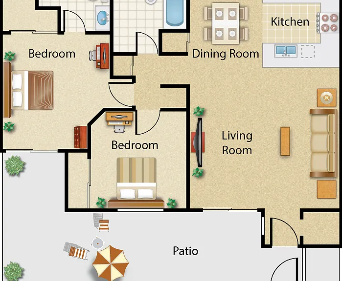 Plan B Floorplan Diagram
