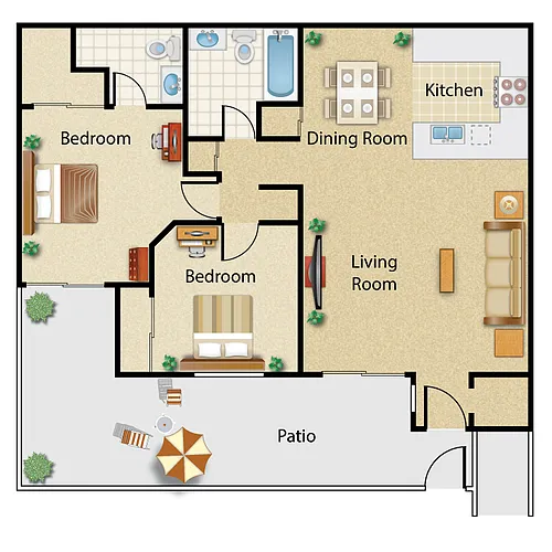 Floor plan Plan B