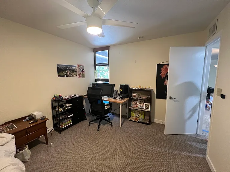 2nd bedroom looks onto private balcony
