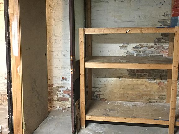 Just some of the available storage space available in the unfinished basement