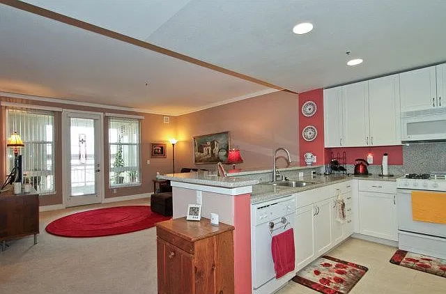 KITCHEN VIEWING INTO LIVING ROOM