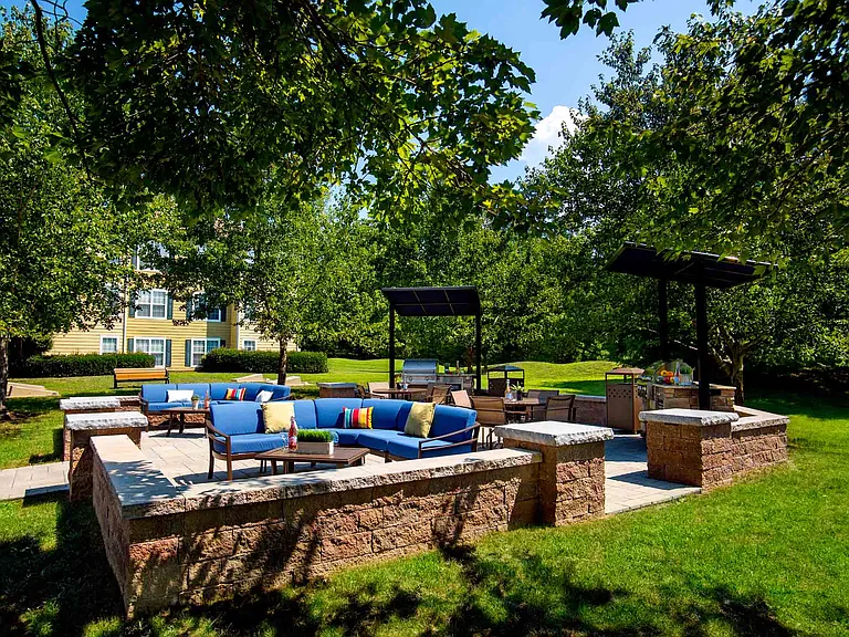 Outdoor Grills and Lounge Space