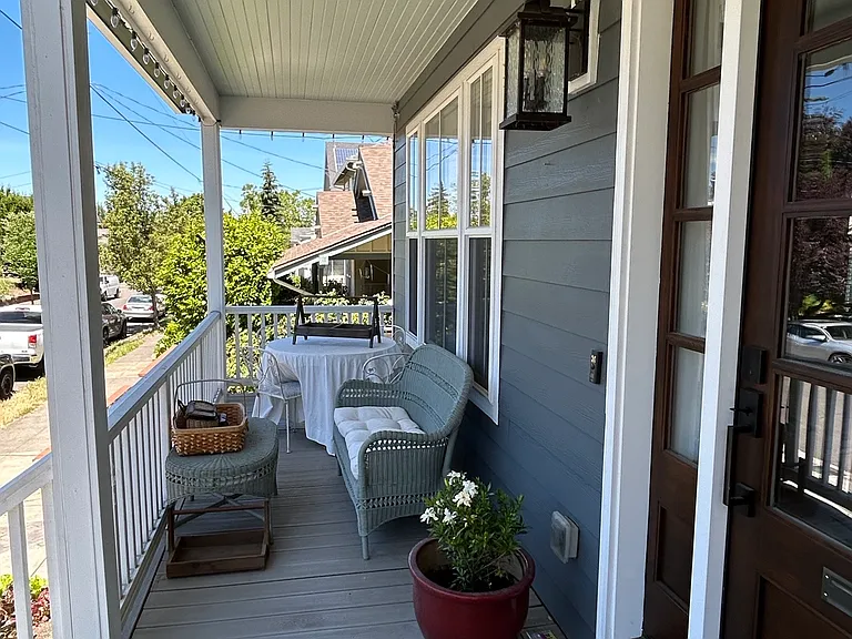 Covered front patio
