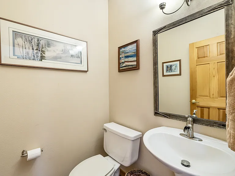 Half bath in living area