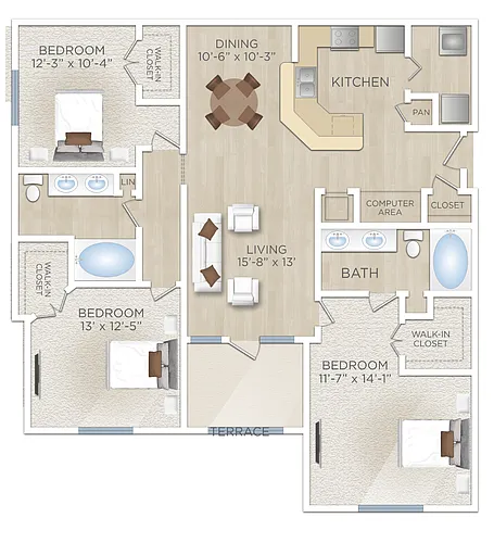 Floor plan El Santiago (C1)