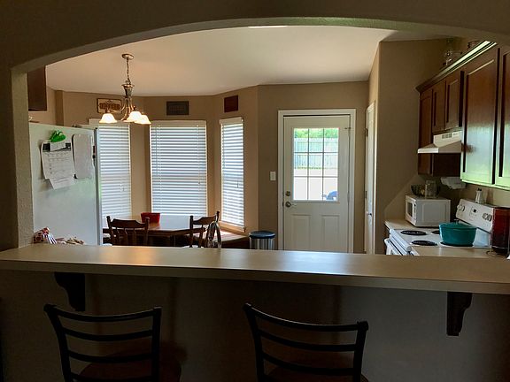 Living room into kitchen