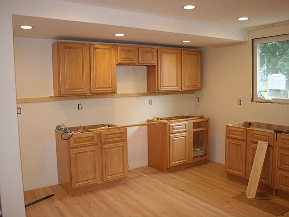Kitchen Cabinets before installation of appliances
