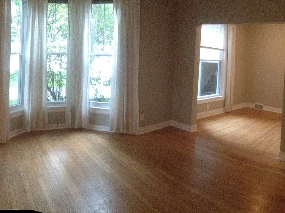 Oak floors in living room