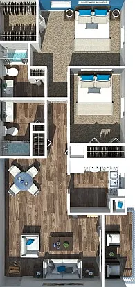 Two Bedroom | Two Bathroom | 1100 Square Feet Two Bedroom | Two Bathroom | 1100 Square Feet