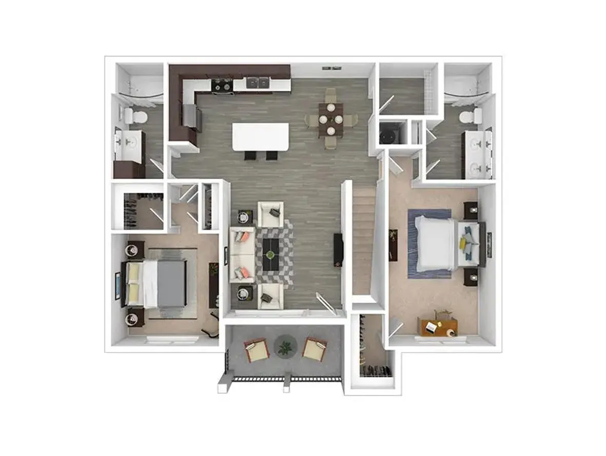 Floor plan 2X2-1173
