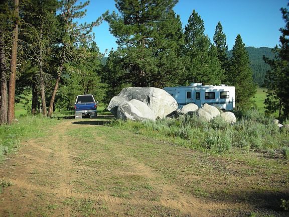 Enter by the BIG rock