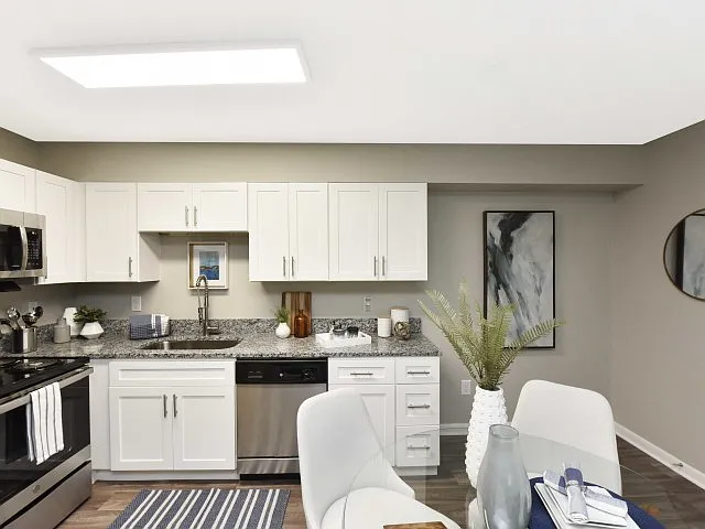 Kitchen + Granite Counters - Park 1Eleven
