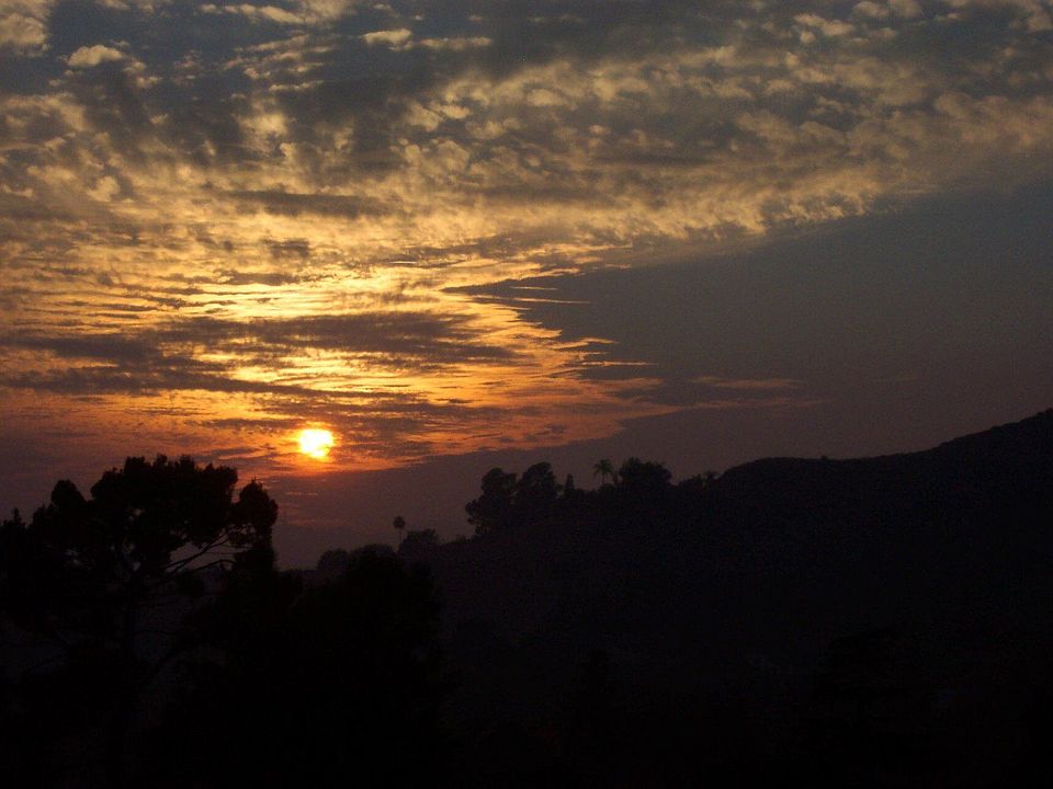 Sunset from patio