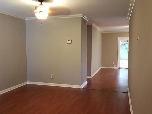 View from front door entrance into living area