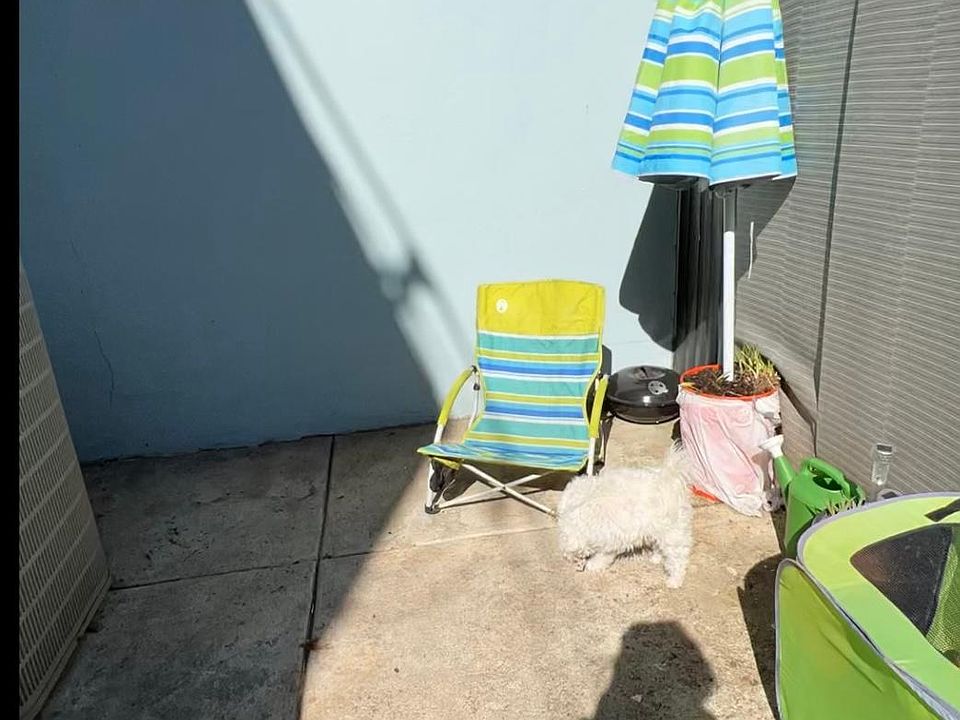 Rear outdoor patio