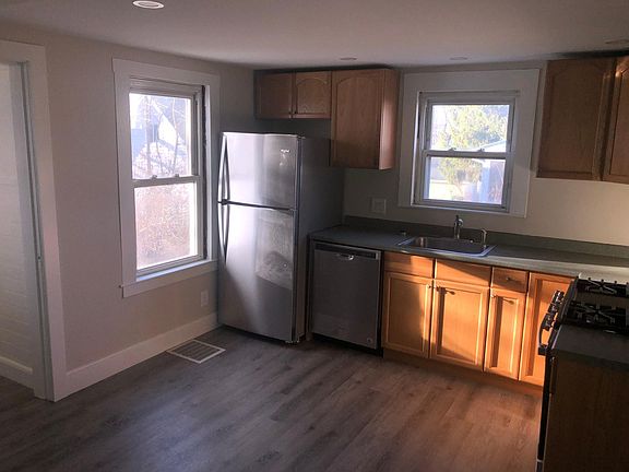 New stainless steel appliances and new flooring.