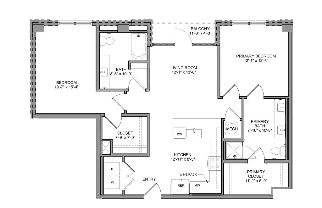 Floor plan B10 - ADA