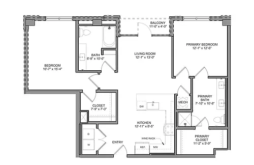 Floor plan B10 - ADA