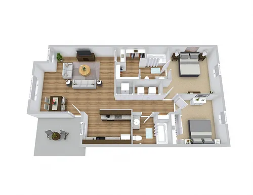 Floor plan Two Bedroom