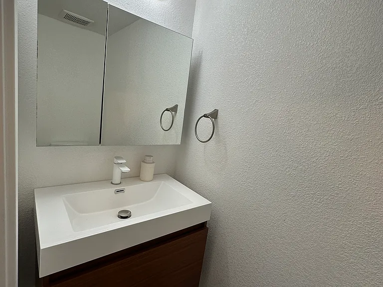 Main floor half bath with toilet