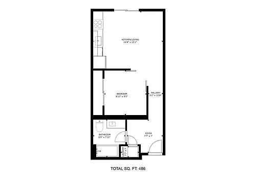Floor plan Studio
