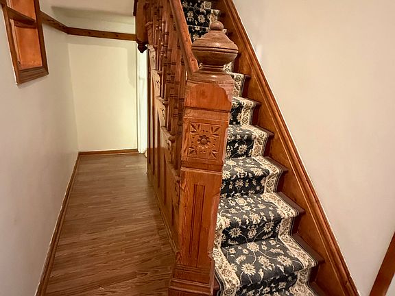 main floor hallway to basement
