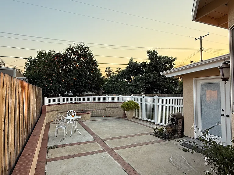 Private side view of the property