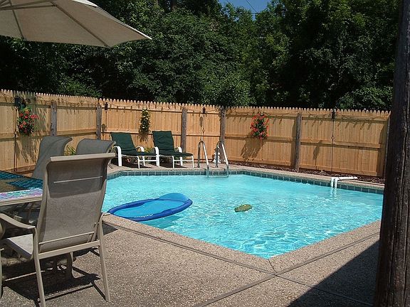 heated inground pool  