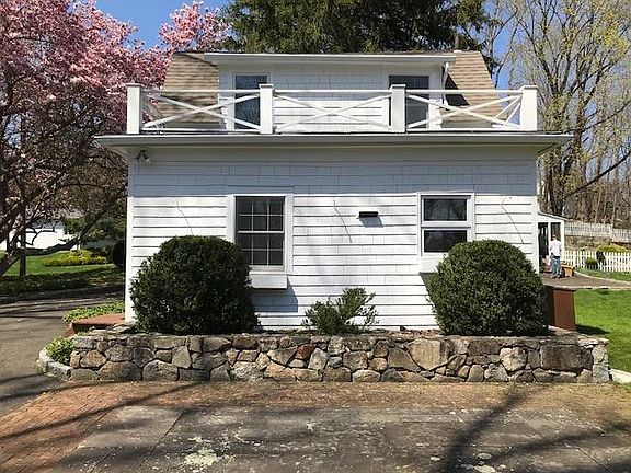 side yard terrace and parking