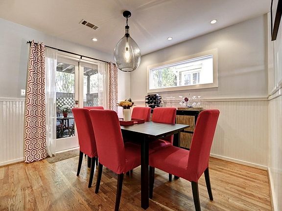 Spacious dining room