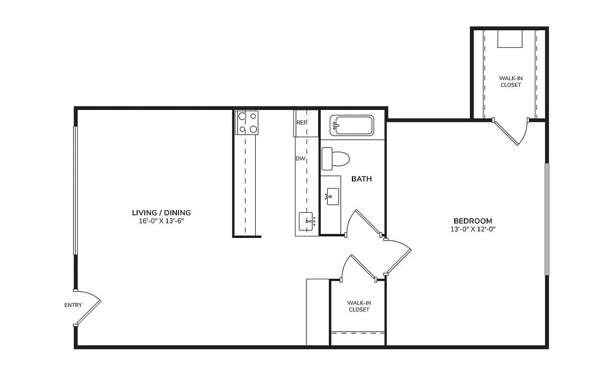 Floor plan Burgandy