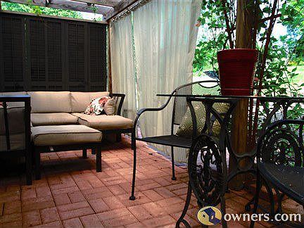 Curtian Drawn/Enclosed Patio