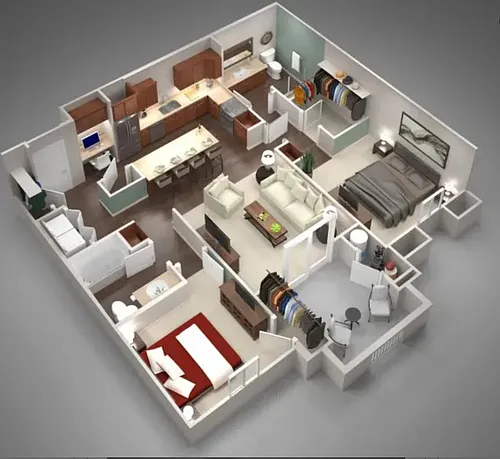 Floor plan 2X2-1145