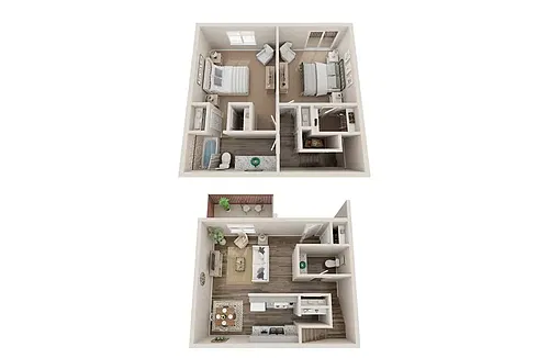 Floor plan 2x1.5TH R