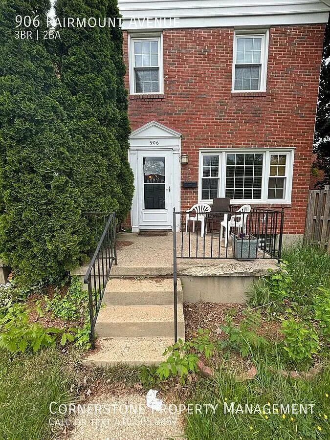 3 Bed 2 Bath | $2350 | 906 Fairmount Ave Towson, MD 21204 — Photo 1