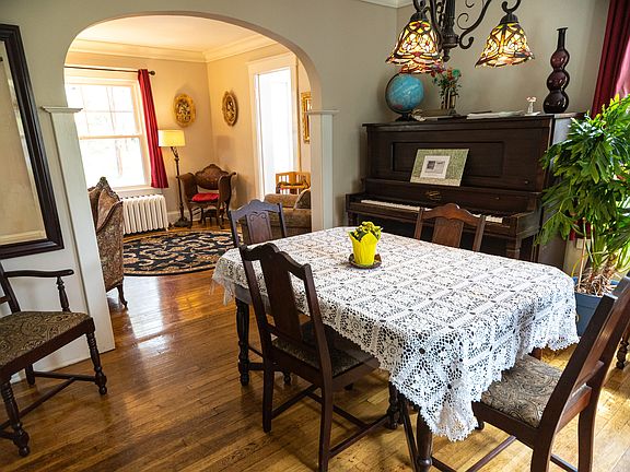 Dining room, Doylemarx piano built in Elmira.
