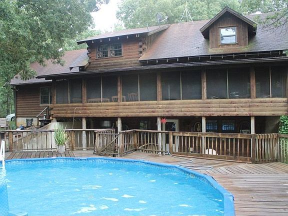 Pool with built in deck