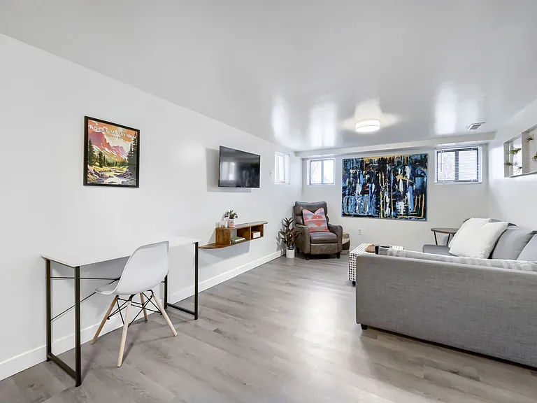Living Area + Workspace
