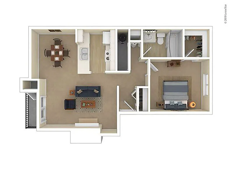 Floor plan 1X1