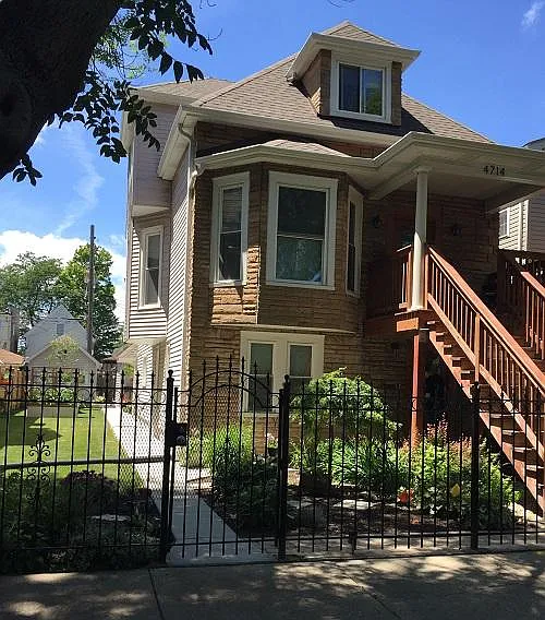 Gated property, shared side and back yard