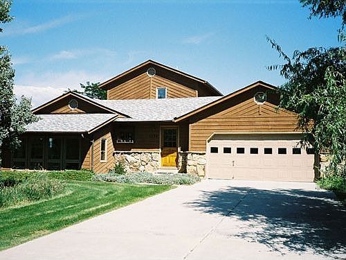 Greenhouse and Garage facing South