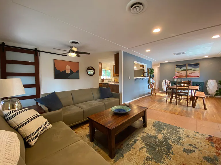 Main level open concept living/dining