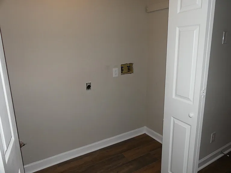 Laundry room off the kitchen.